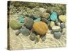 Beach Stones-Mark Goodall-Stretched Canvas