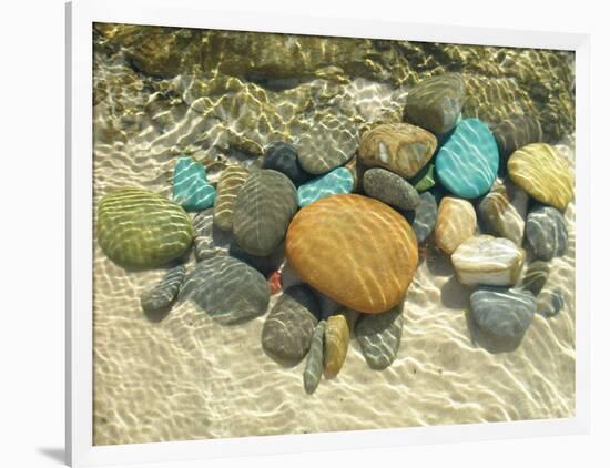 Beach Stones-Mark Goodall-Framed Art Print