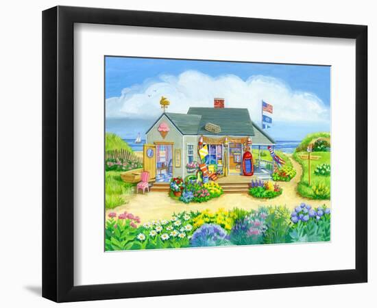 Beach Store-Geraldine Aikman-Framed Premium Giclee Print