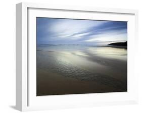 Beach Streams Leading to the Sea on Sandymouth Bay, Cornwall, England, United Kingdom, Europe-Ian Egner-Framed Photographic Print