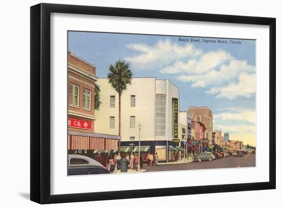 Beach Street, Daytona Beach, Florida-null-Framed Art Print