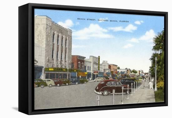 Beach Street, Daytona Beach, Florida-null-Framed Stretched Canvas