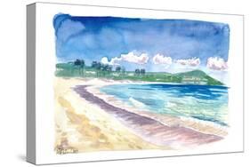 Beach Stroll at Amazing Sapphire Beach, St. Thomas USVI-M. Bleichner-Stretched Canvas