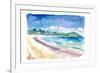 Beach Stroll at Amazing Sapphire Beach, St. Thomas USVI-M. Bleichner-Framed Art Print