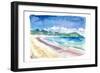 Beach Stroll at Amazing Sapphire Beach, St. Thomas USVI-M. Bleichner-Framed Art Print