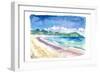 Beach Stroll at Amazing Sapphire Beach, St. Thomas USVI-M. Bleichner-Framed Art Print