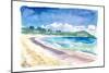 Beach Stroll at Amazing Sapphire Beach, St. Thomas USVI-M. Bleichner-Mounted Art Print