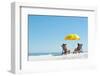 Beach Summer Umbrella-warrengoldswain-Framed Photographic Print