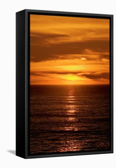 Beach Sunset-Howard Ruby-Framed Stretched Canvas
