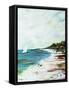 Beach Surf I-Karen Fields-Framed Stretched Canvas