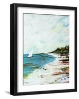 Beach Surf I-Karen Fields-Framed Art Print