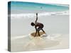 Beach Surfing at Santa Maria on the Island of Sal (Salt), Cape Verde Islands, Africa-R H Productions-Stretched Canvas