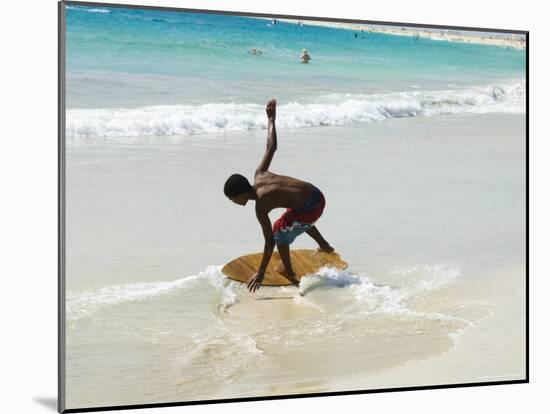 Beach Surfing at Santa Maria on the Island of Sal (Salt), Cape Verde Islands, Africa-R H Productions-Mounted Photographic Print