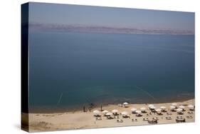 Beach Swimming Area, Crown Plaza Dead Sea Hotel, Dead Sea, Jordan, Middle East-Richard Maschmeyer-Stretched Canvas