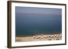 Beach Swimming Area, Crown Plaza Dead Sea Hotel, Dead Sea, Jordan, Middle East-Richard Maschmeyer-Framed Photographic Print