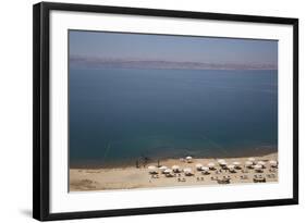 Beach Swimming Area, Crown Plaza Dead Sea Hotel, Dead Sea, Jordan, Middle East-Richard Maschmeyer-Framed Photographic Print