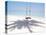 Beach Swing And Shadow of Palm Tree on Sand-null-Stretched Canvas