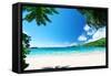 Beach Takamaka, Mahe Island, Seychelles-Iakov Kalinin-Framed Stretched Canvas