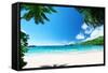 Beach Takamaka, Mahe Island, Seychelles-Iakov Kalinin-Framed Stretched Canvas