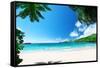 Beach Takamaka, Mahe Island, Seychelles-Iakov Kalinin-Framed Stretched Canvas