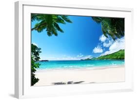 Beach Takamaka, Mahe Island, Seychelles-Iakov Kalinin-Framed Photographic Print