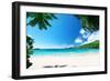 Beach Takamaka, Mahe Island, Seychelles-Iakov Kalinin-Framed Photographic Print