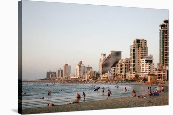 Beach, Tel Aviv, Israel, Middle East-Yadid Levy-Stretched Canvas