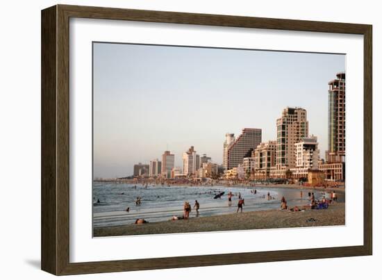 Beach, Tel Aviv, Israel, Middle East-Yadid Levy-Framed Photographic Print