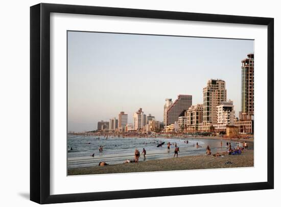 Beach, Tel Aviv, Israel, Middle East-Yadid Levy-Framed Photographic Print