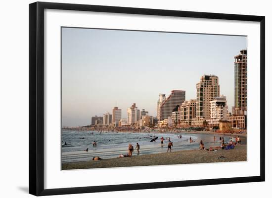 Beach, Tel Aviv, Israel, Middle East-Yadid Levy-Framed Photographic Print