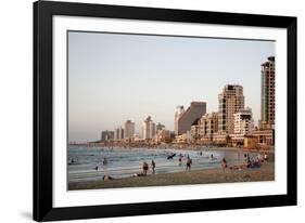 Beach, Tel Aviv, Israel, Middle East-Yadid Levy-Framed Photographic Print