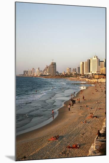Beach, Tel Aviv, Israel, Middle East-Yadid Levy-Mounted Photographic Print