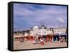 Beach Tents on the Beach, Trouville, Basse Normandie (Normandy), France-Guy Thouvenin-Framed Stretched Canvas