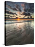 Beach Textures at Sunset in Carlsbad, Ca-Andrew Shoemaker-Stretched Canvas