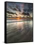 Beach Textures at Sunset in Carlsbad, Ca-Andrew Shoemaker-Framed Stretched Canvas