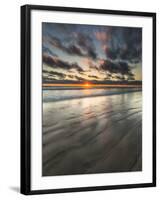 Beach Textures at Sunset in Carlsbad, Ca-Andrew Shoemaker-Framed Premium Photographic Print