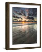 Beach Textures at Sunset in Carlsbad, Ca-Andrew Shoemaker-Framed Photographic Print