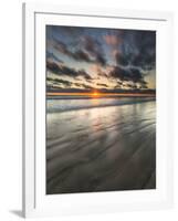 Beach Textures at Sunset in Carlsbad, Ca-Andrew Shoemaker-Framed Photographic Print