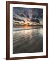 Beach Textures at Sunset in Carlsbad, Ca-Andrew Shoemaker-Framed Photographic Print