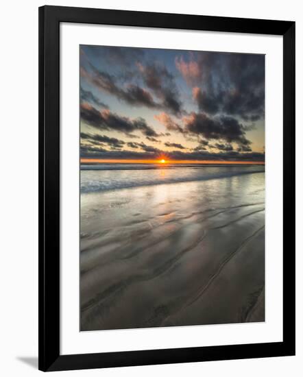 Beach Textures at Sunset in Carlsbad, Ca-Andrew Shoemaker-Framed Photographic Print