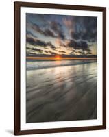 Beach Textures at Sunset in Carlsbad, Ca-Andrew Shoemaker-Framed Photographic Print