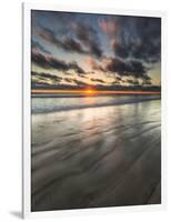 Beach Textures at Sunset in Carlsbad, Ca-Andrew Shoemaker-Framed Photographic Print