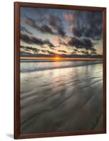 Beach Textures at Sunset in Carlsbad, Ca-Andrew Shoemaker-Framed Photographic Print