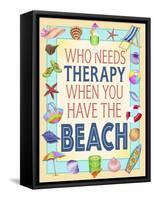 Beach Therapy-Kimura Designs-Framed Stretched Canvas