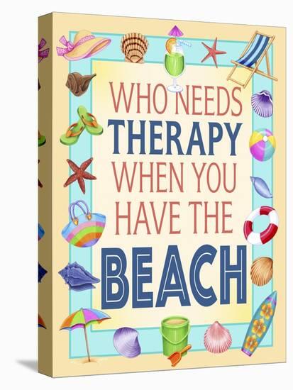 Beach Therapy-Kimura Designs-Stretched Canvas