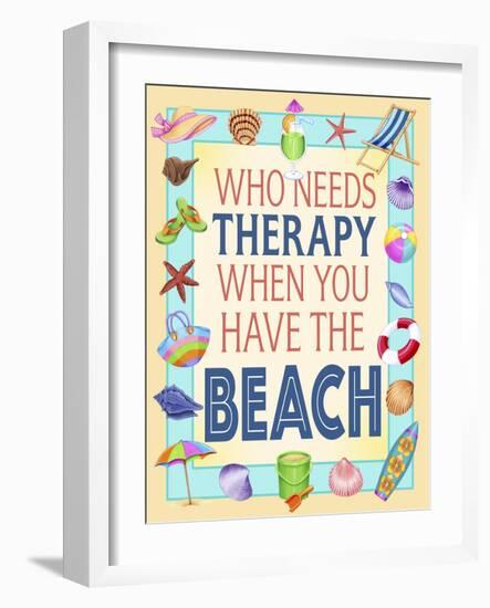 Beach Therapy-Kimura Designs-Framed Giclee Print