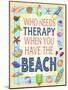 Beach Therapy-Kimura Designs-Mounted Giclee Print