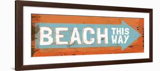 Beach This Way-Elizabeth Medley-Framed Art Print