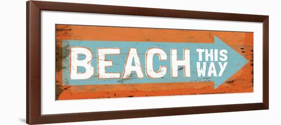 Beach This Way-Elizabeth Medley-Framed Art Print