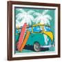 Beach Time-Kimberly Allen-Framed Art Print